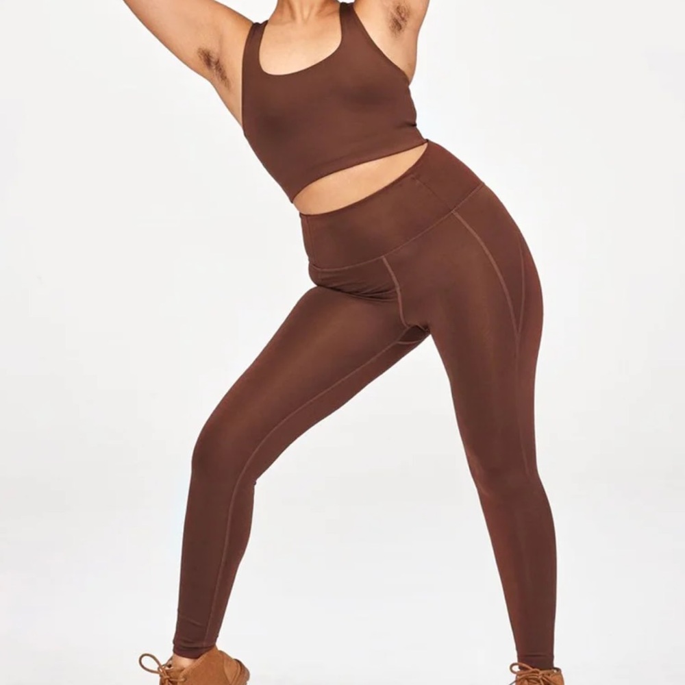 Girlfriend Collective Earth High-Rise Compressive Leggings Size Small